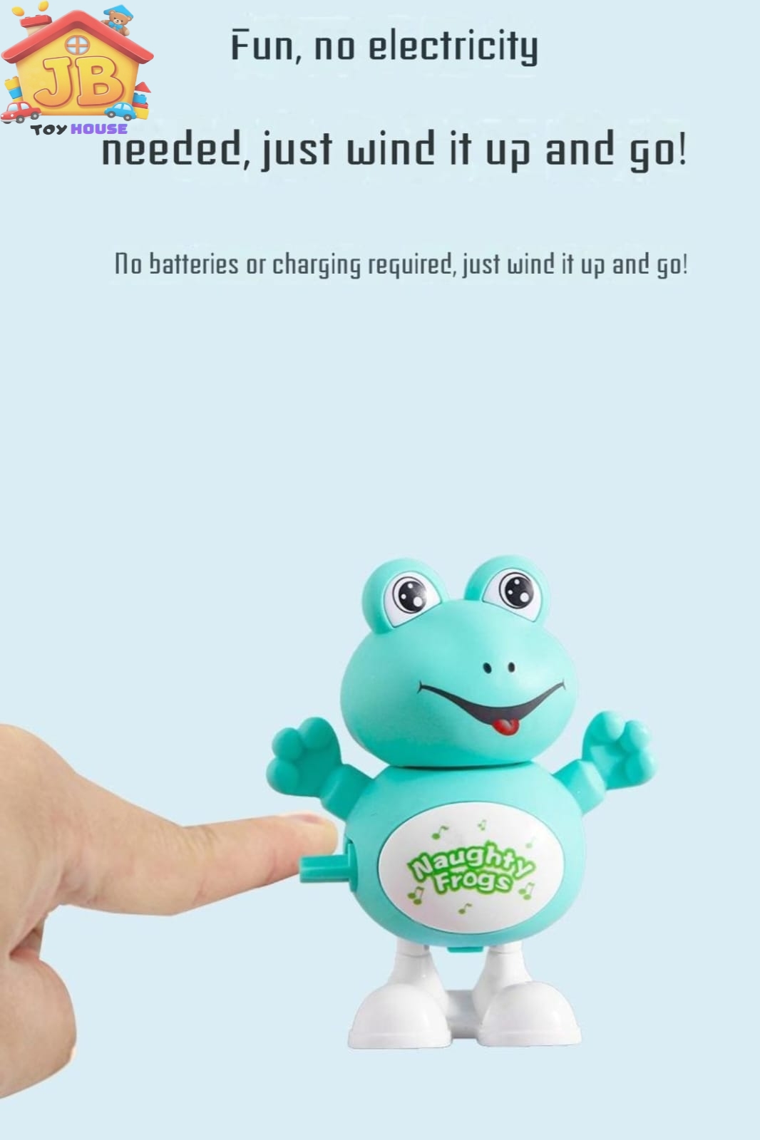 Premium Naughty Jumping Frog – Classic Battery-Free Clockwork Fun for Kids_img_6