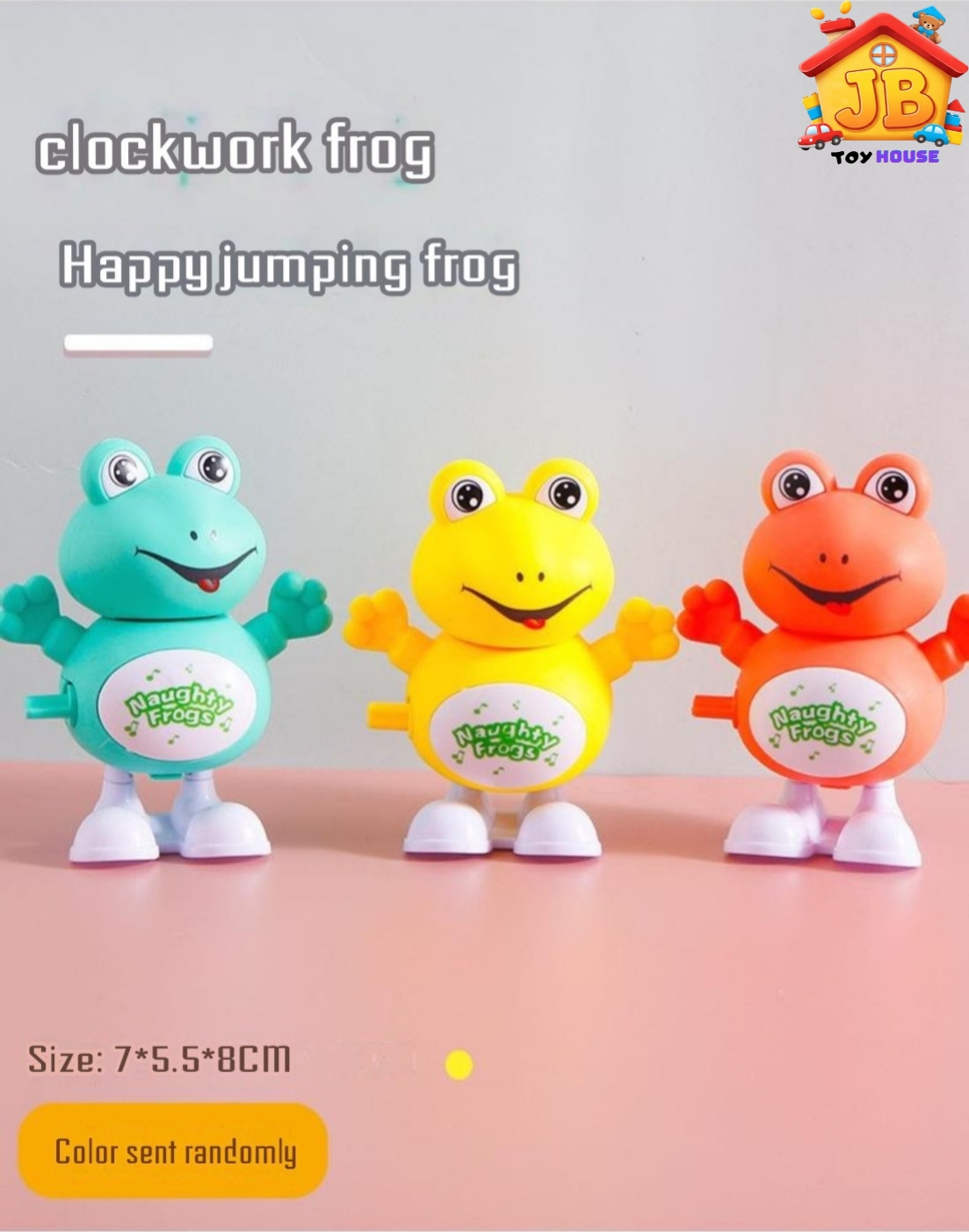 Premium Naughty Jumping Frog – Classic Battery-Free Clockwork Fun for Kids_img_7