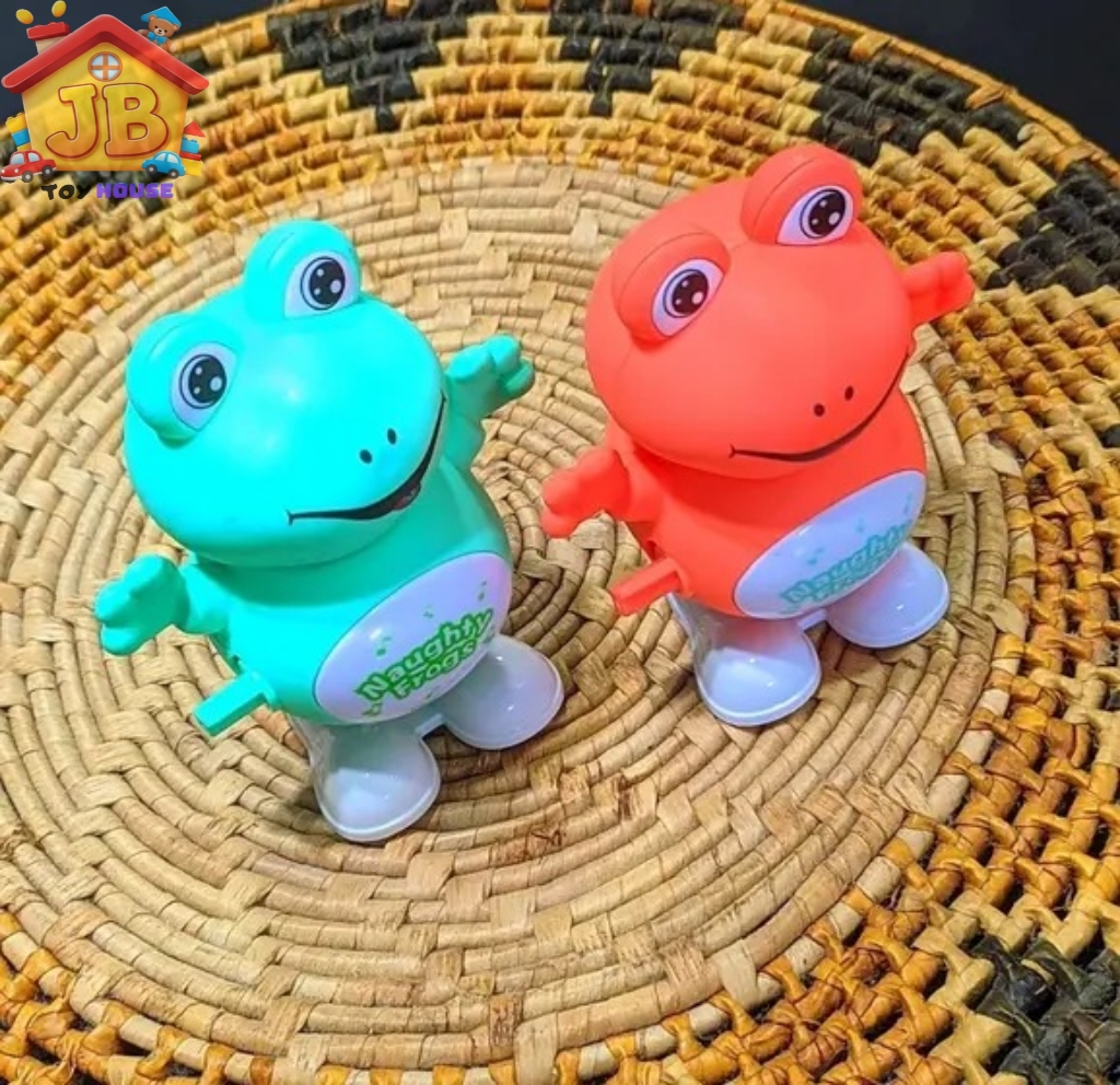 Premium Naughty Jumping Frog – Classic Battery-Free Clockwork Fun for Kids_img_1