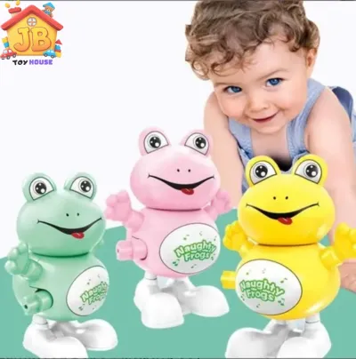 Premium Naughty Jumping Frog – Classic Battery-Free Clockwork Fun for Kids_img_0