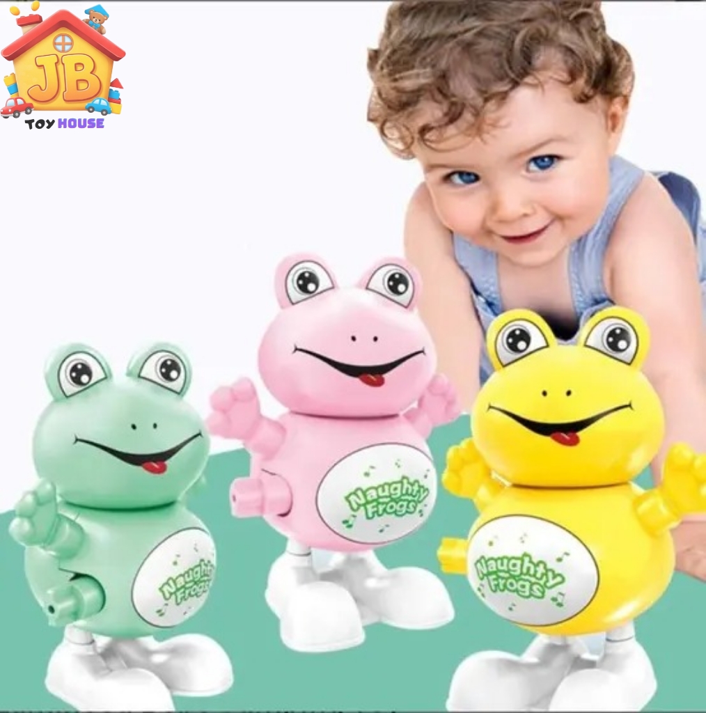 Premium Naughty Jumping Frog – Classic Battery-Free Clockwork Fun for Kids_img_0
