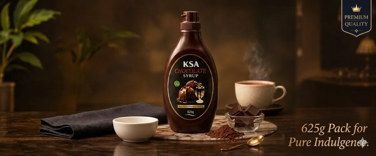 Ksa premium chocolate syrup 625g
