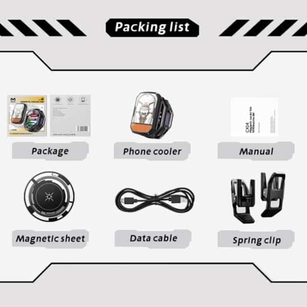 MEMO CX14 RGB Magnetic Phone Cooler with Power Bank_img_3