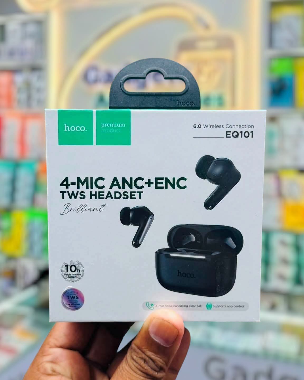 Hoco EQ101 TWS Earbuds 4 Mic ANC+ENC