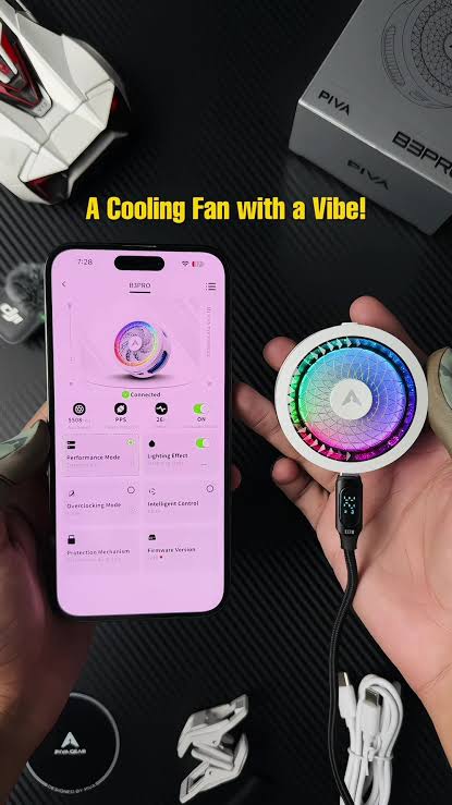 PIVA B3 Pro 25W APP Control Gaming Mobile Phone Cooler_img_3