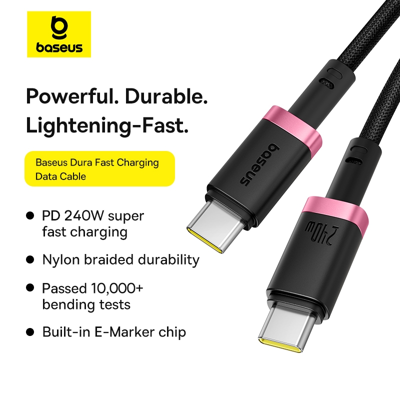 Baseus PD 20W Dura Series Fast Charging Cable Type-C to Lightning 1m_img_1