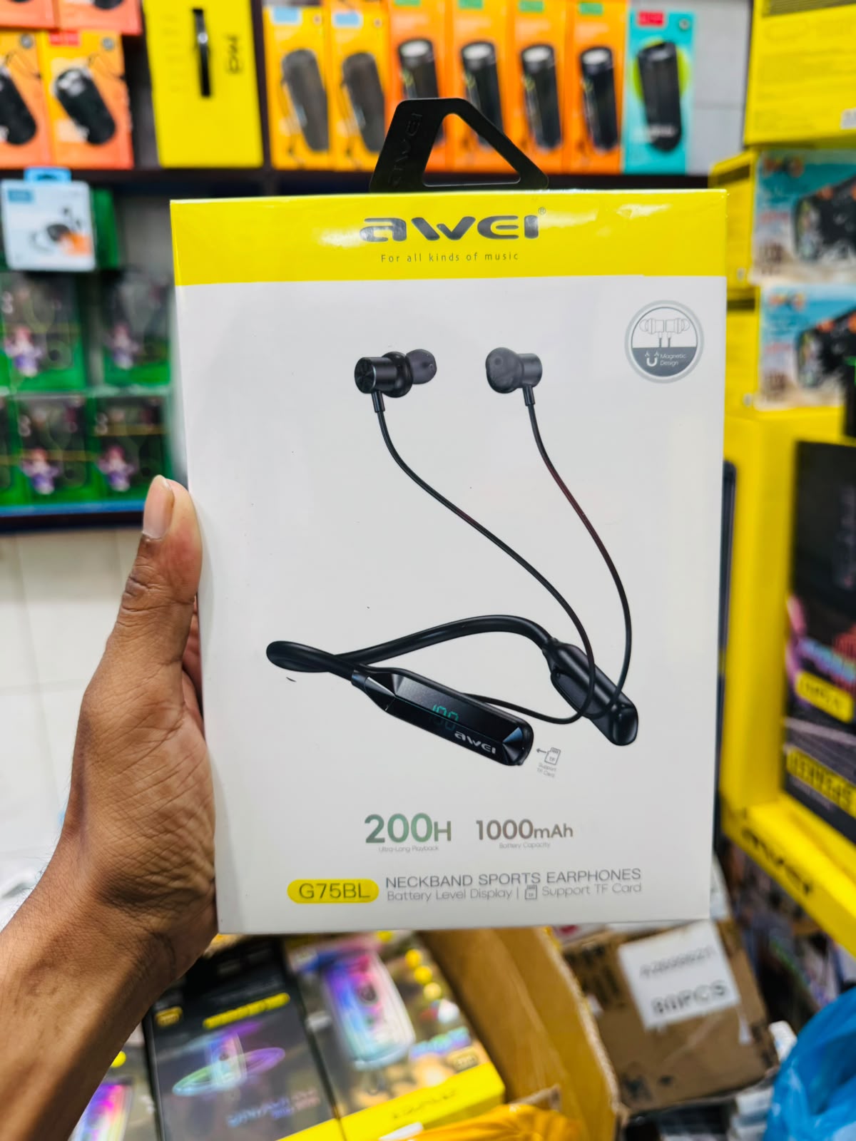 Awei G75BL 200 Hours Neckband