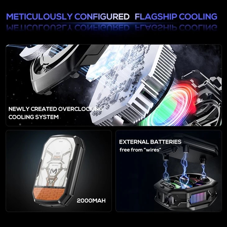 MEMO CX14 RGB Magnetic Phone Cooler with Power Bank_img_2