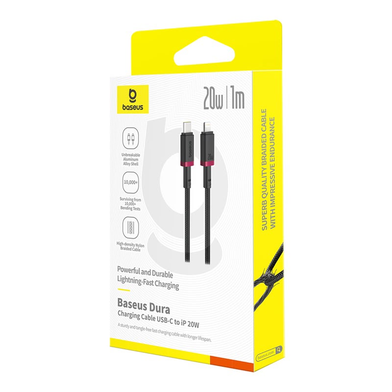 Baseus PD 20W Dura Series Fast Charging Cable Type-C to Lightning 1m_img_0