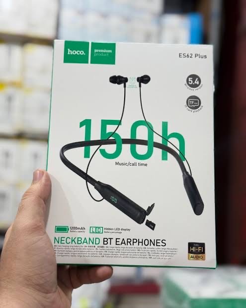 HOCO ES62 Plus Pretty Neckband Bluetooth Earphones – 150 Hours Battery