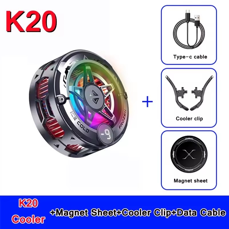 K20 Mobile Phone Cooler – Magnetic Gaming Cooling Fan_img_1