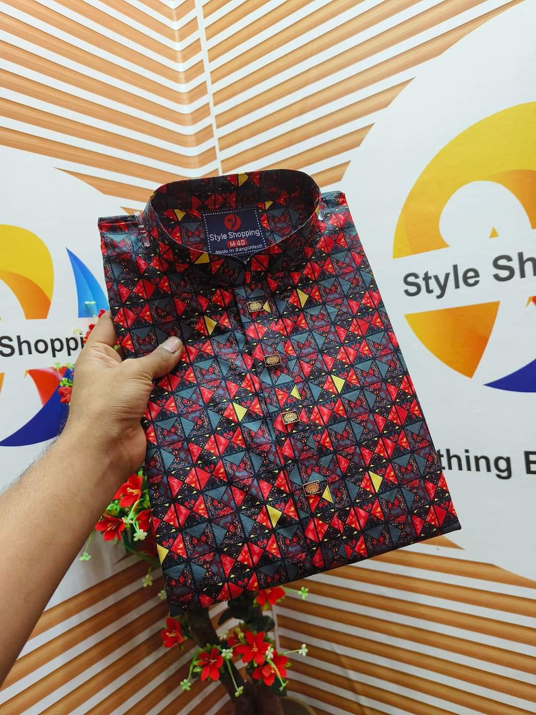 Cotton Print Panjabi - Image 3