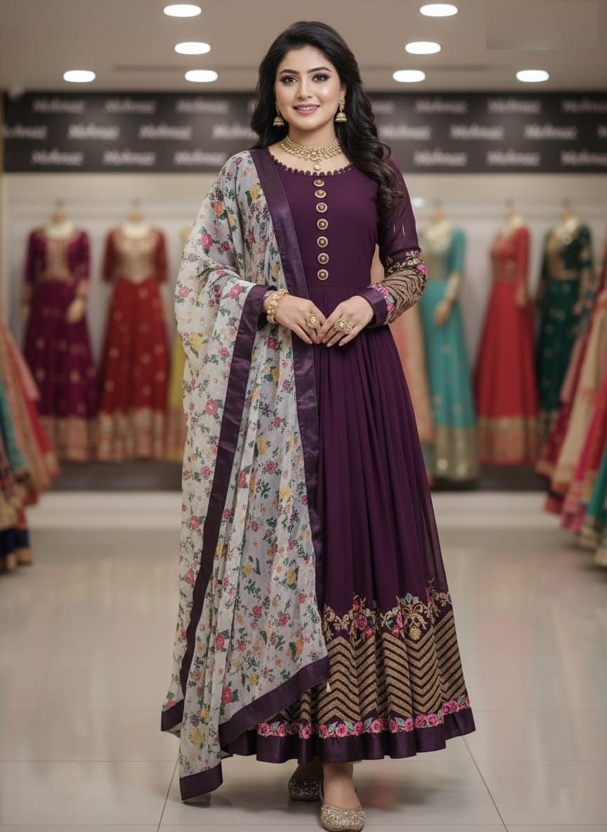 Jorjet Embroidery Party Dress - Image 1