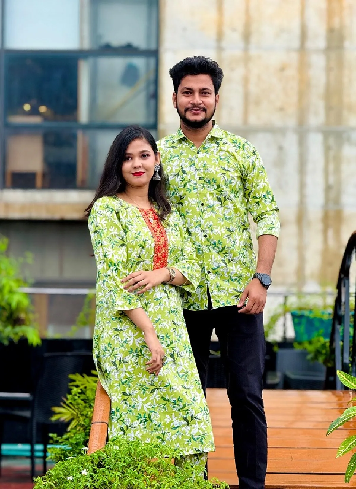 Premium Shirt Three Piece Couple Set - Image 6