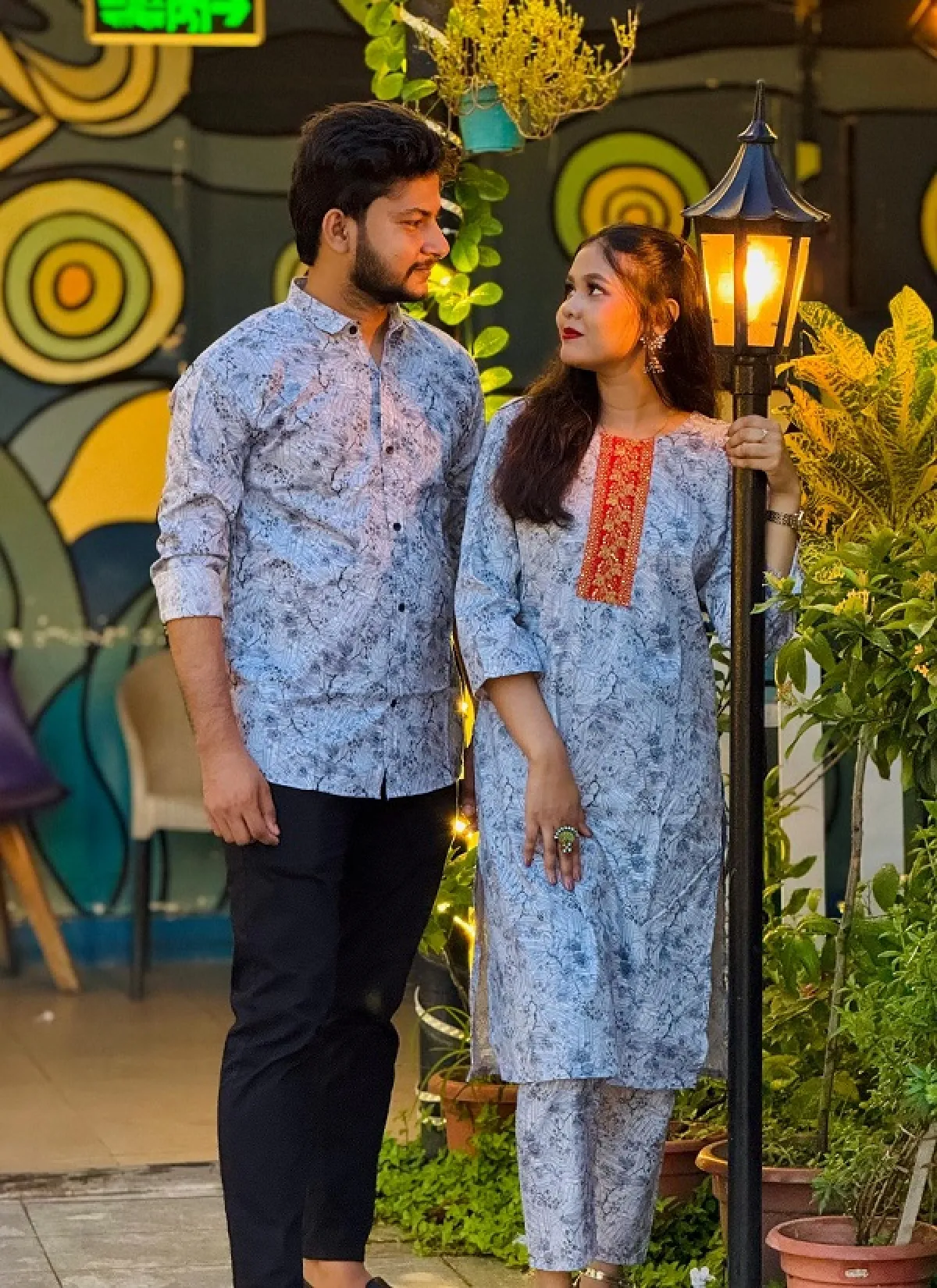 Premium Shirt Three Piece Couple Set - Image 4