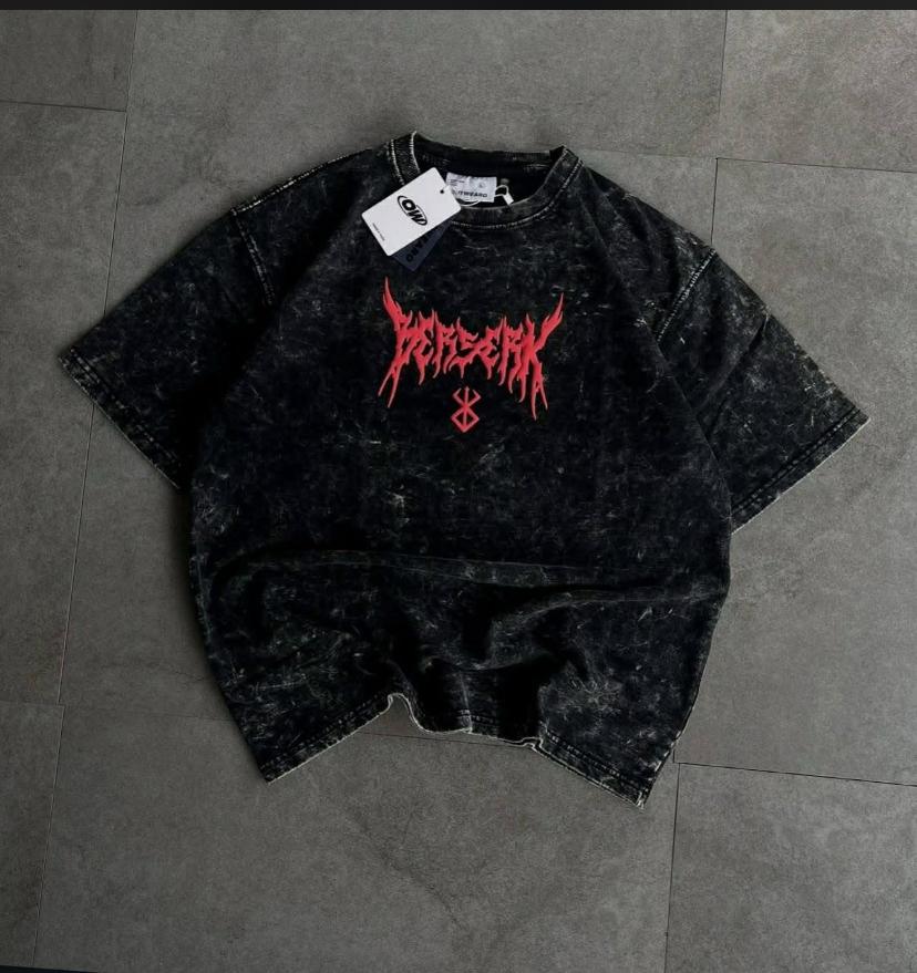 Premium Acid Wash Drop Shoulder T-Shirt - Image 1