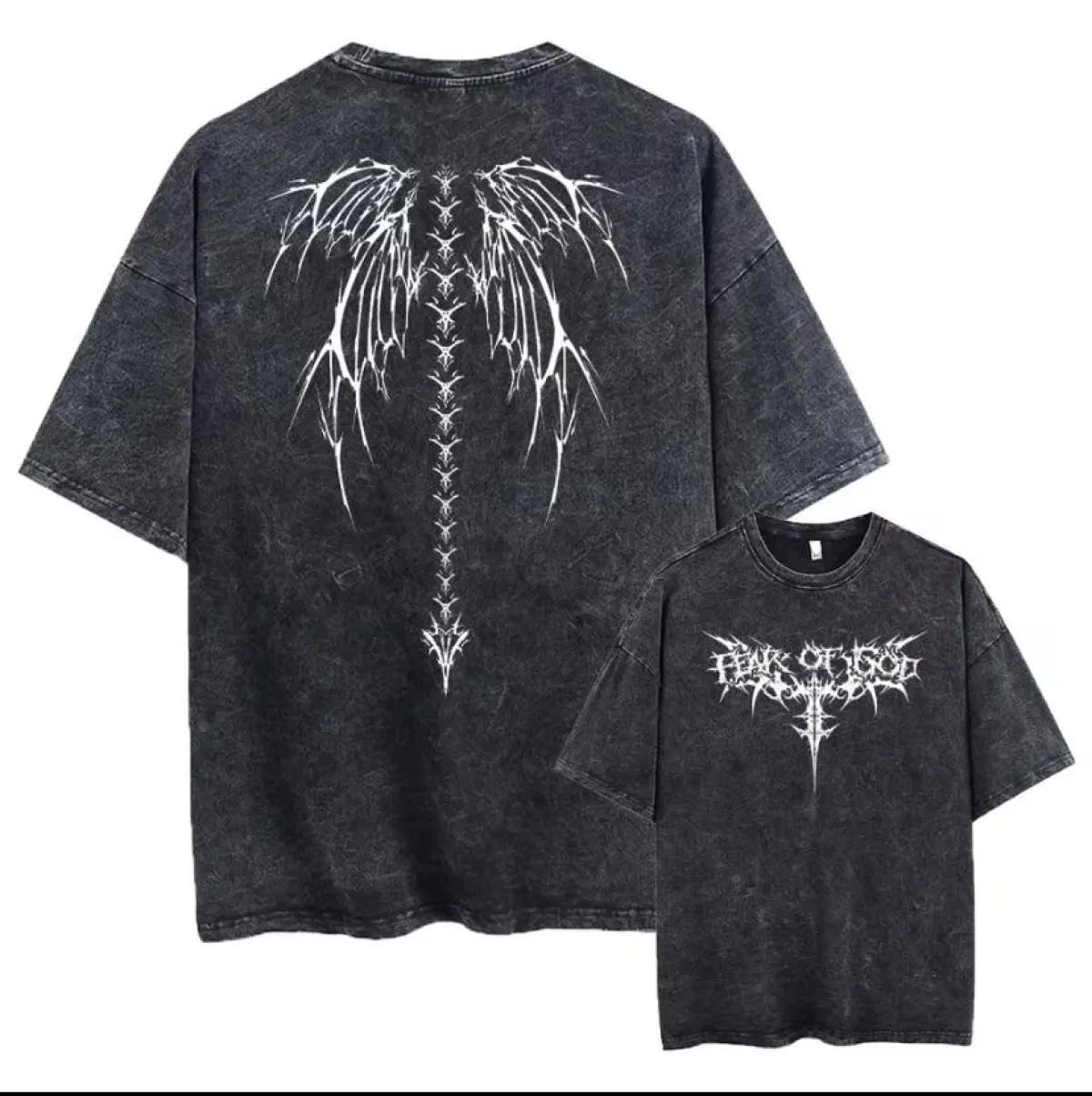 Premium Acid Wash Drop Shoulder TShirt - Image 12