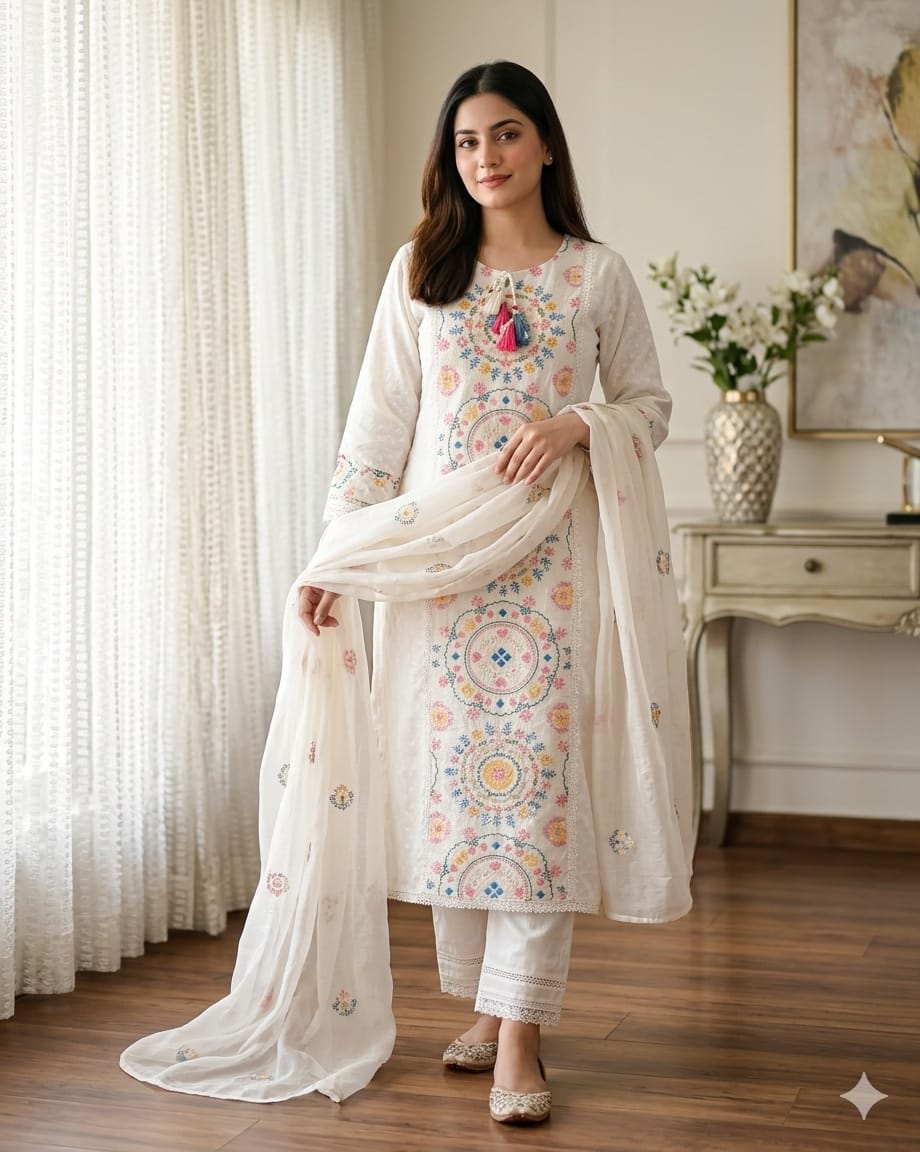 Eid Special Embroidery Three Piece image 3