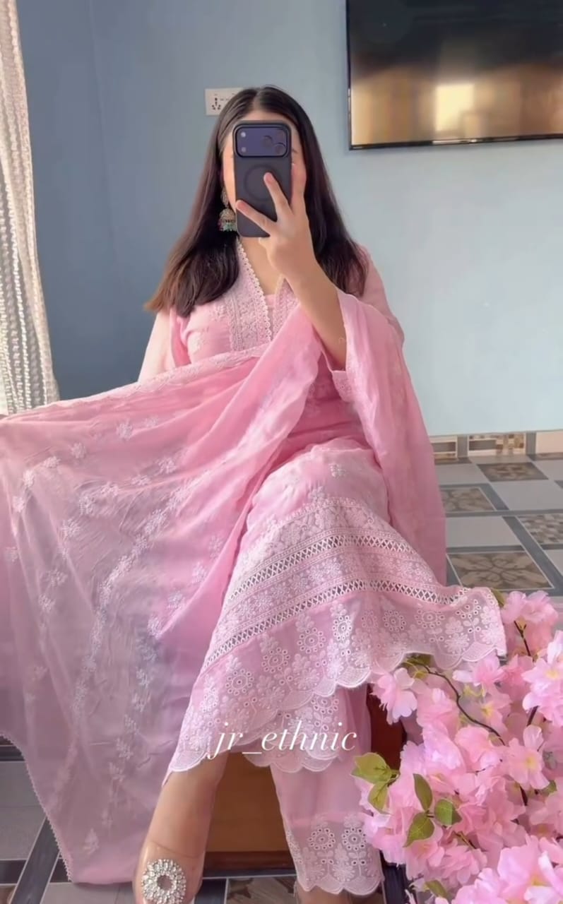 Eid Special Embroidery Three Piece image 4