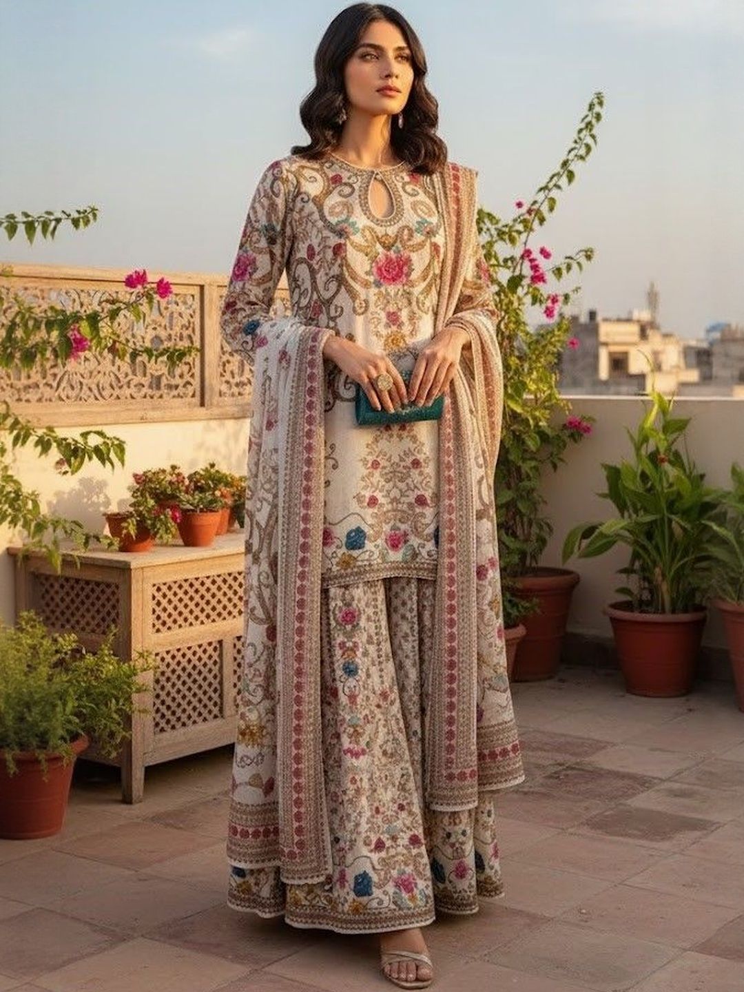 Eid Special Digital Print Three Piece image 4