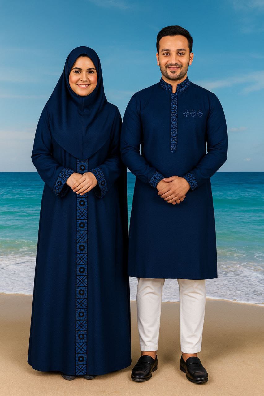 Eid Special Couple Panjabi Borka Combo image 2
