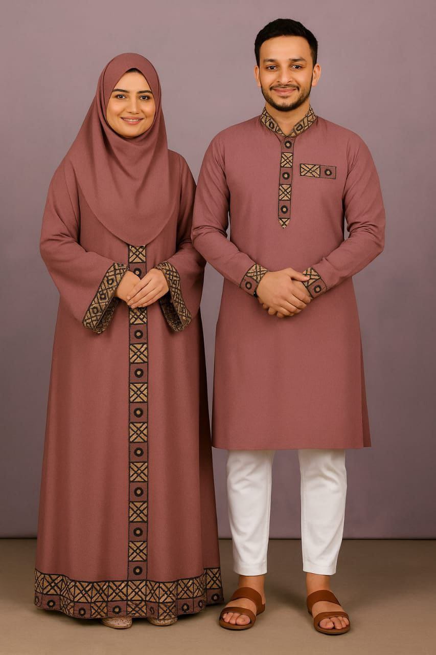 Eid Special Couple Panjabi Borka Combo image 3
