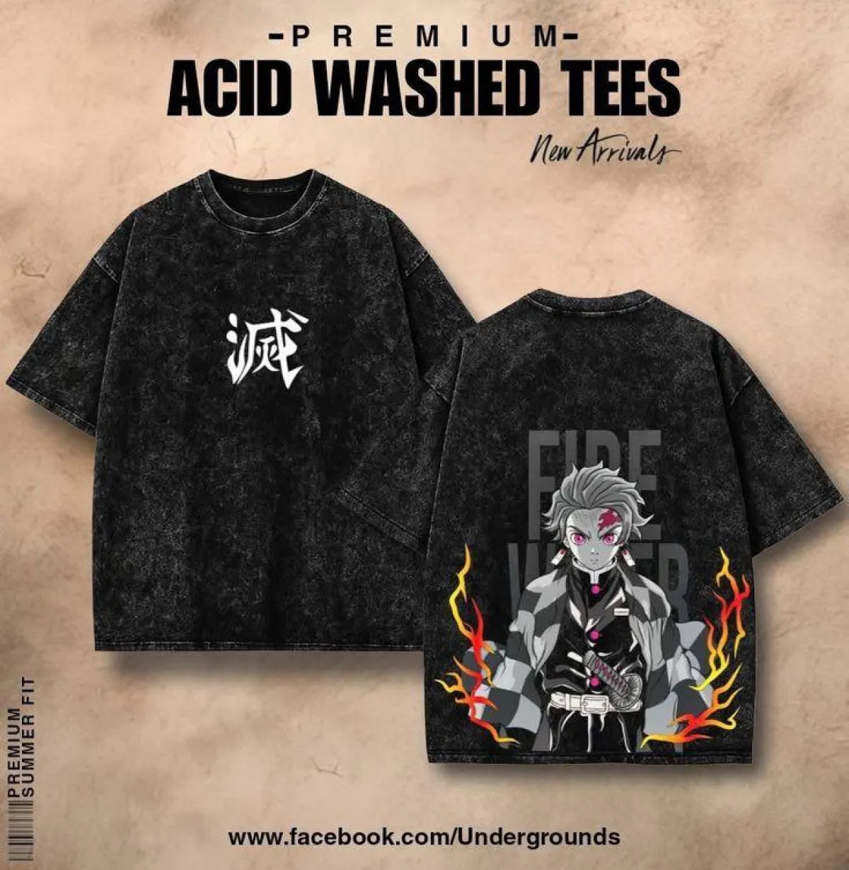 Premium Acid Wash Drop Shoulder TShirt - Image 17