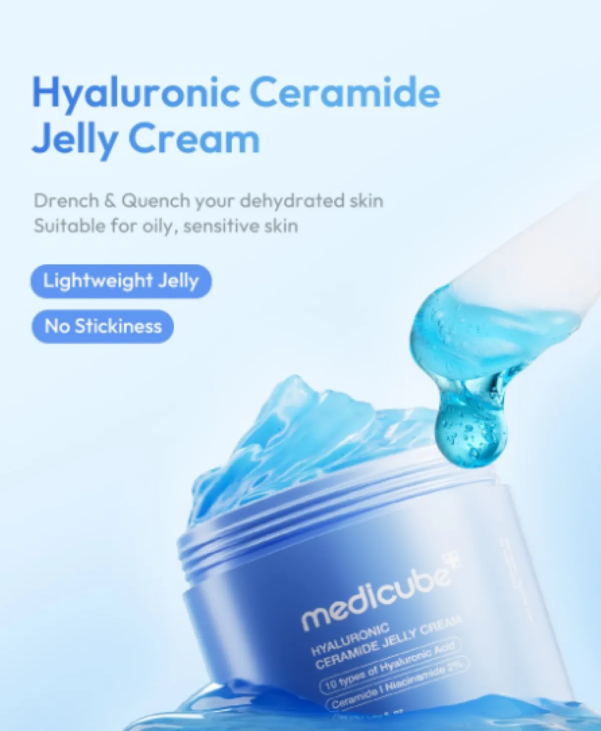 Medicube Hyaluronic Ceramide Jelly Cream, 50ML