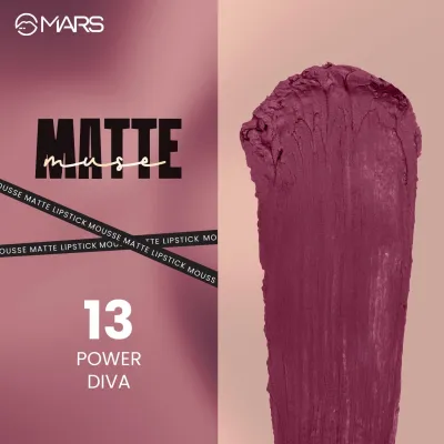 Mars liquid Mousse lipstick: Shade 13 (Power diva)_img_1