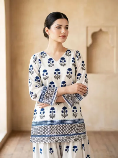 print persian kurti suite_img_0