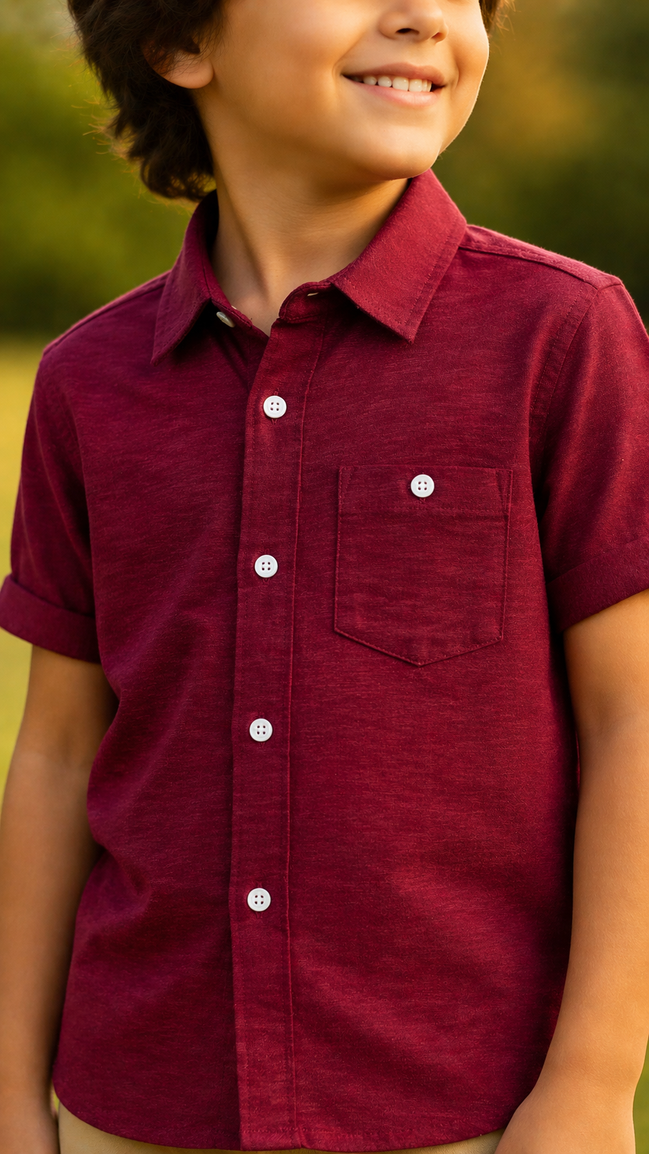 Kids Shirts (China Crinkle Fabrics)- 1 to 14 Years - Image 1