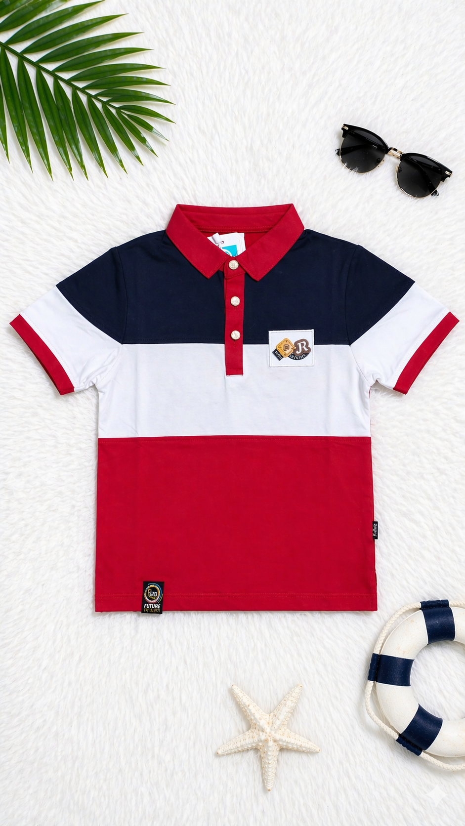 Kids Lycra Cotton Polo T-Shirt (3–14 Years) – Premium Comfort & Stylish Fit - Image 3