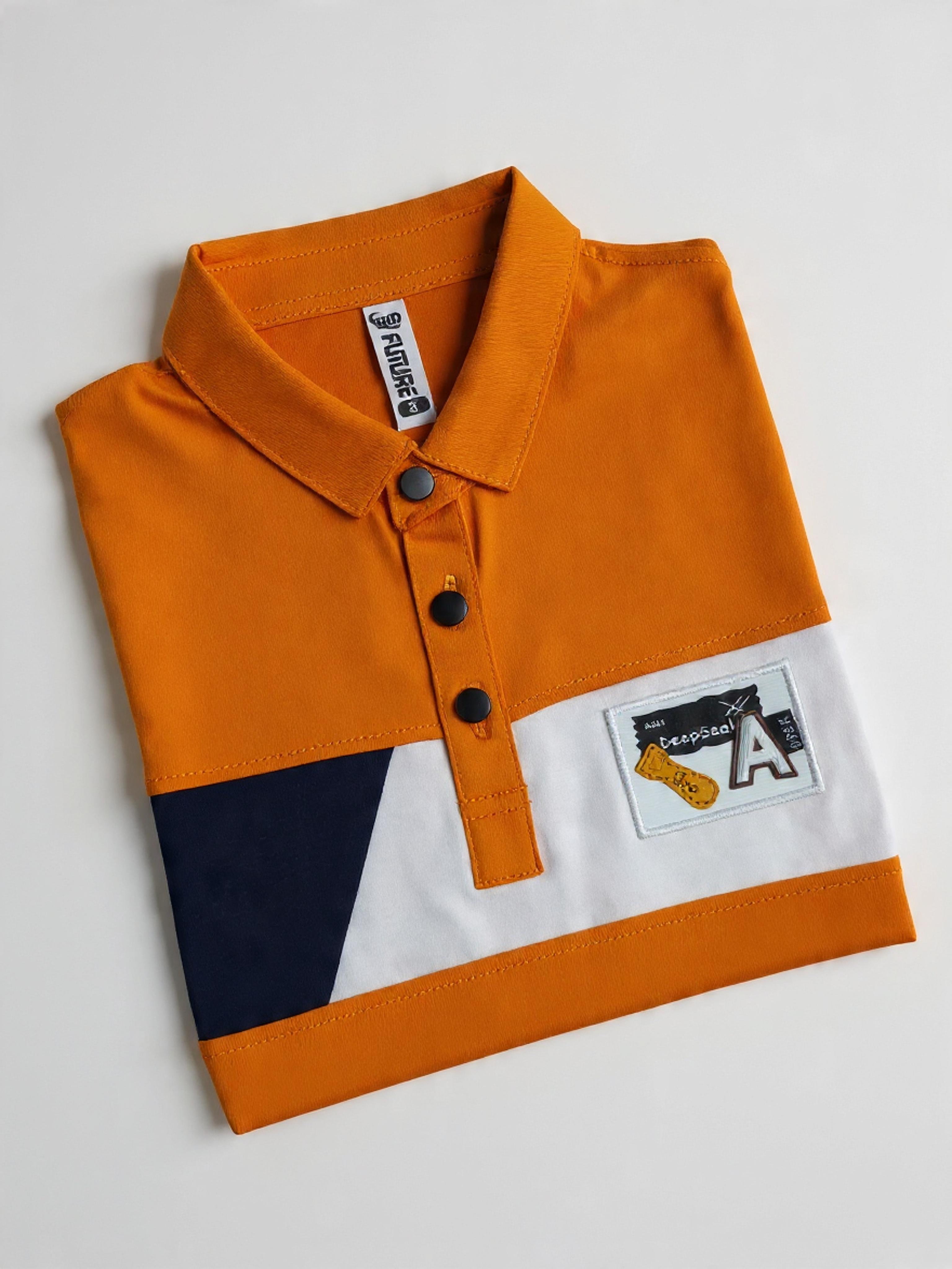 Kids Lycra Cotton Polo T-Shirt (3–14 Years) – Premium Comfort & Stylish Fit - Image 3