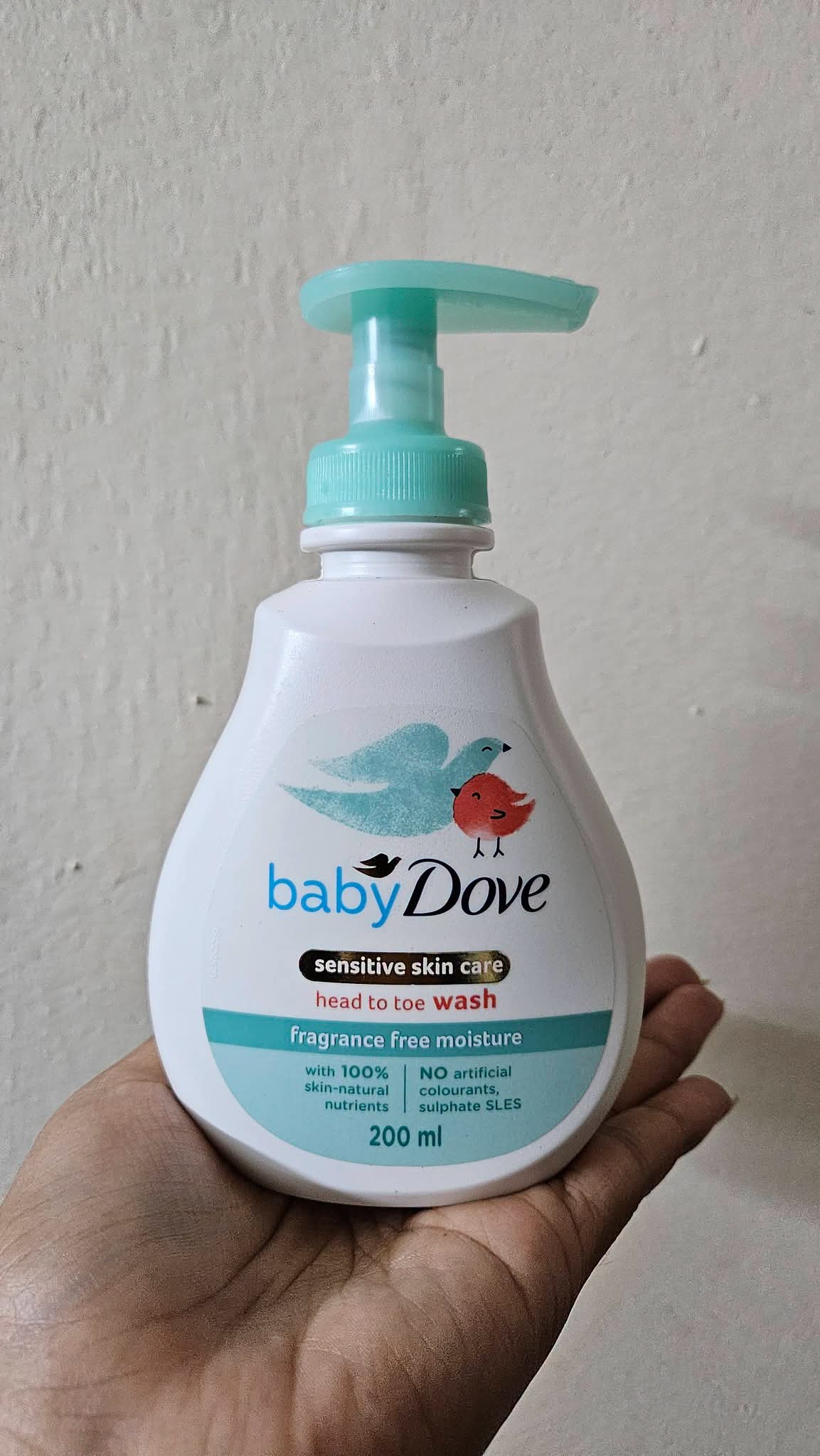 Dove hed to toe wash fragance free moisturize -200ml