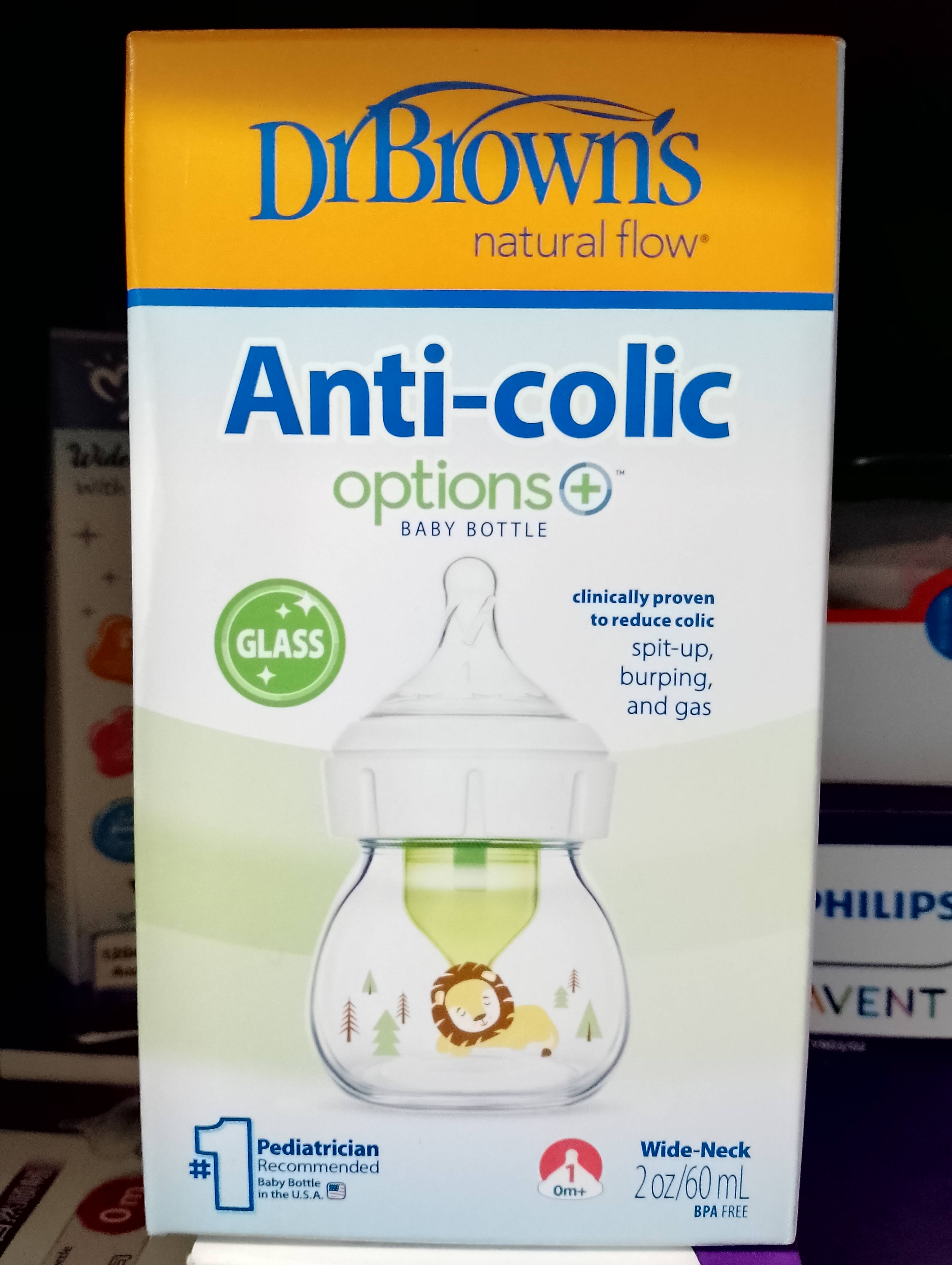 DrBrown's Anti-Colic Glass fiddrr-60ml