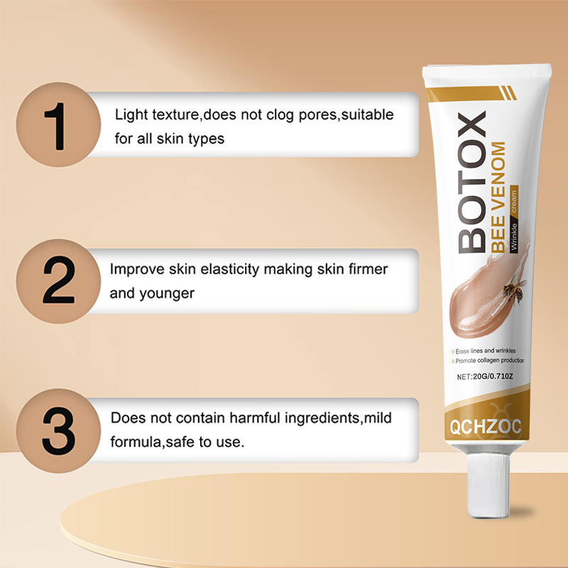 Qchzoc Bee Venom Facial Care Cream – Anti Aging Moisturizer for Wrinkles, Skin Tightening & Brightening Face Cream_img_4