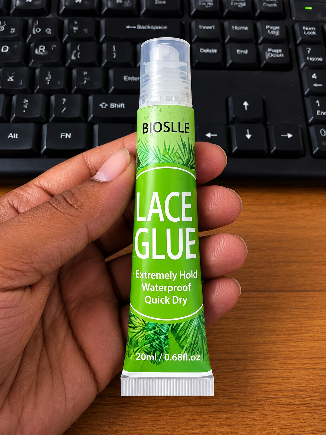 BIOSLLE Lace Glue – Strong Hold Waterproof Lace Wig & Hair System Adhesive