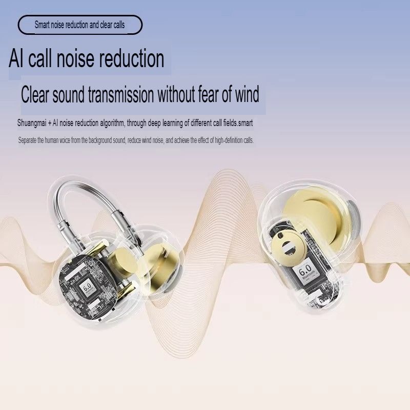 4 Earbuds Clip-On Wireless Bluetooth Earbuds with Digital Display Charging Case, Sports, Sleep & Ultra-Long Battery Life_img_3