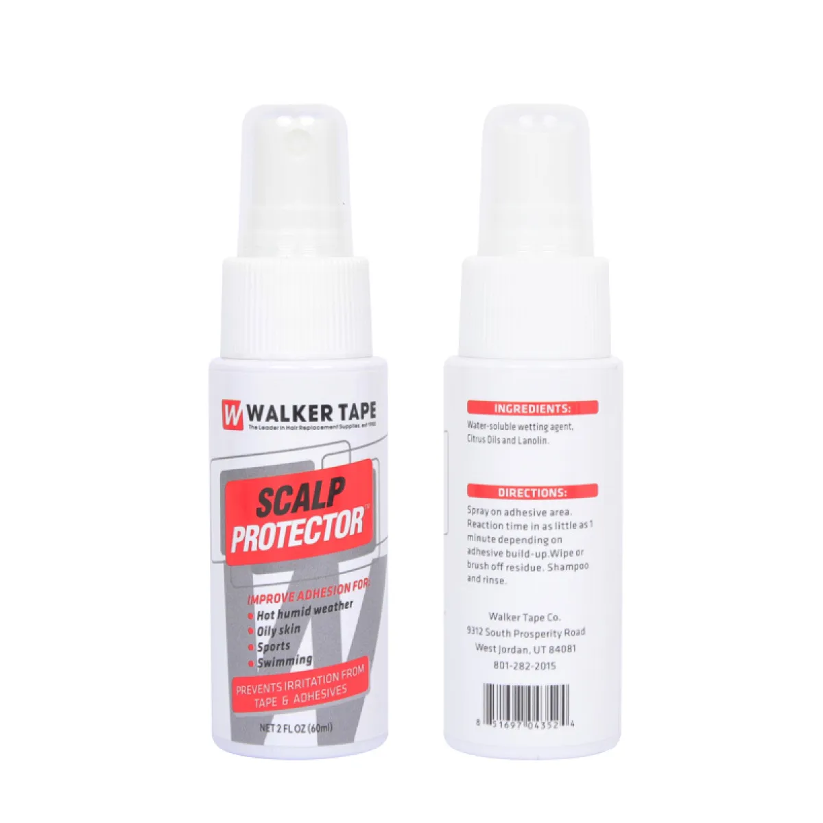 Walker Tape Scalp Protector creates a protective, intelligent film on the skin to improve adhesive hold. Non-irritating, sweat and oil-resistant formula ensures longer-lasting wig and tape adhesion.