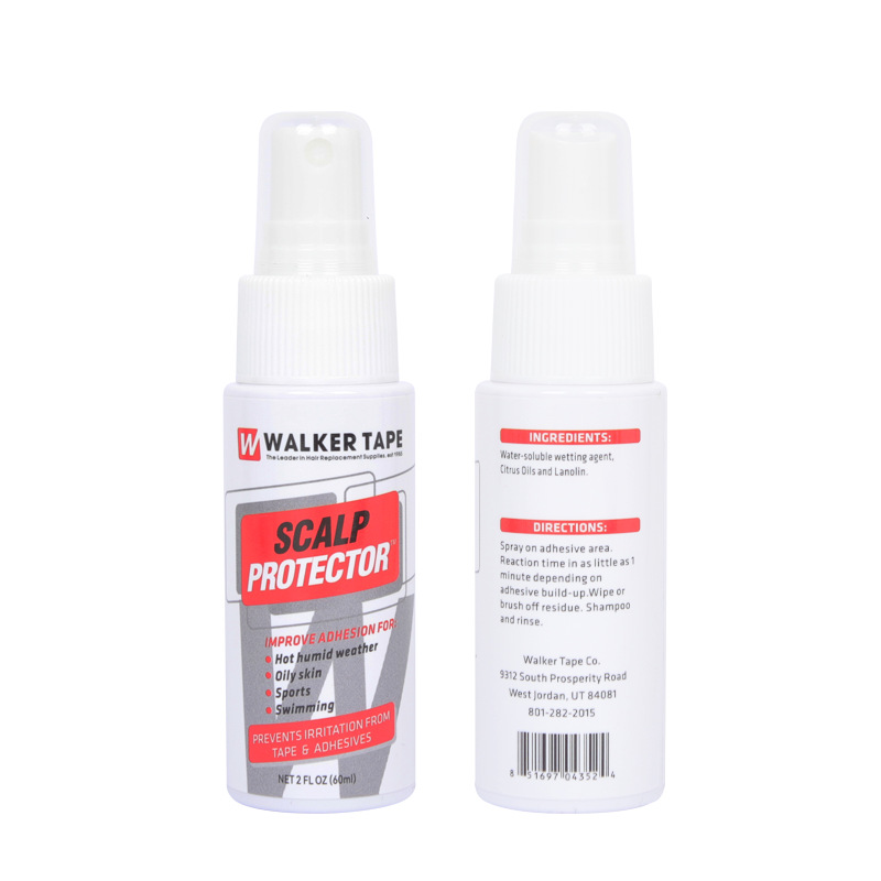 Walker Tape Scalp Protector creates a protective, intelligent film on the skin to improve adhesive hold. Non-irritating, sweat and oil-resistant formula ensures longer-lasting wig and tape adhesion.