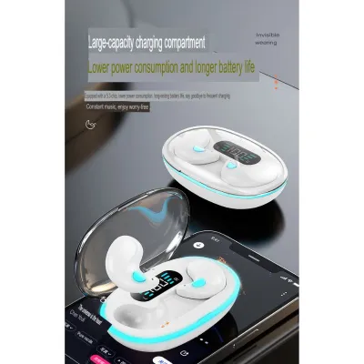 X55 True Wireless Bluetooth Earbuds with Digital Display | Ultra-Thin In-Ear Sleep Headset & Long Battery Life_img_12