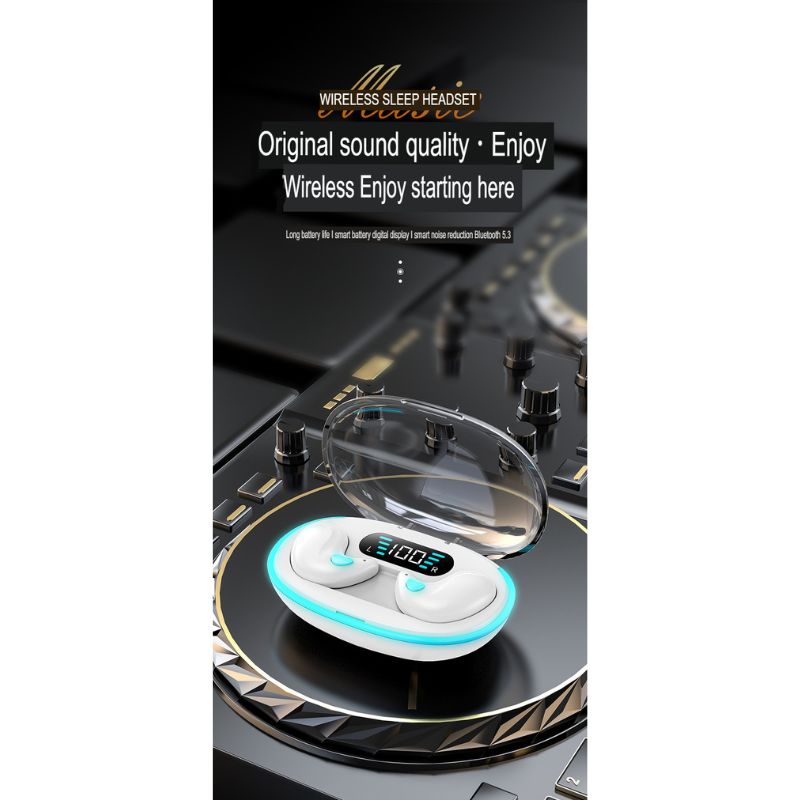 X55 True Wireless Bluetooth Earbuds with Digital Display | Ultra-Thin In-Ear Sleep Headset & Long Battery Life_img_15