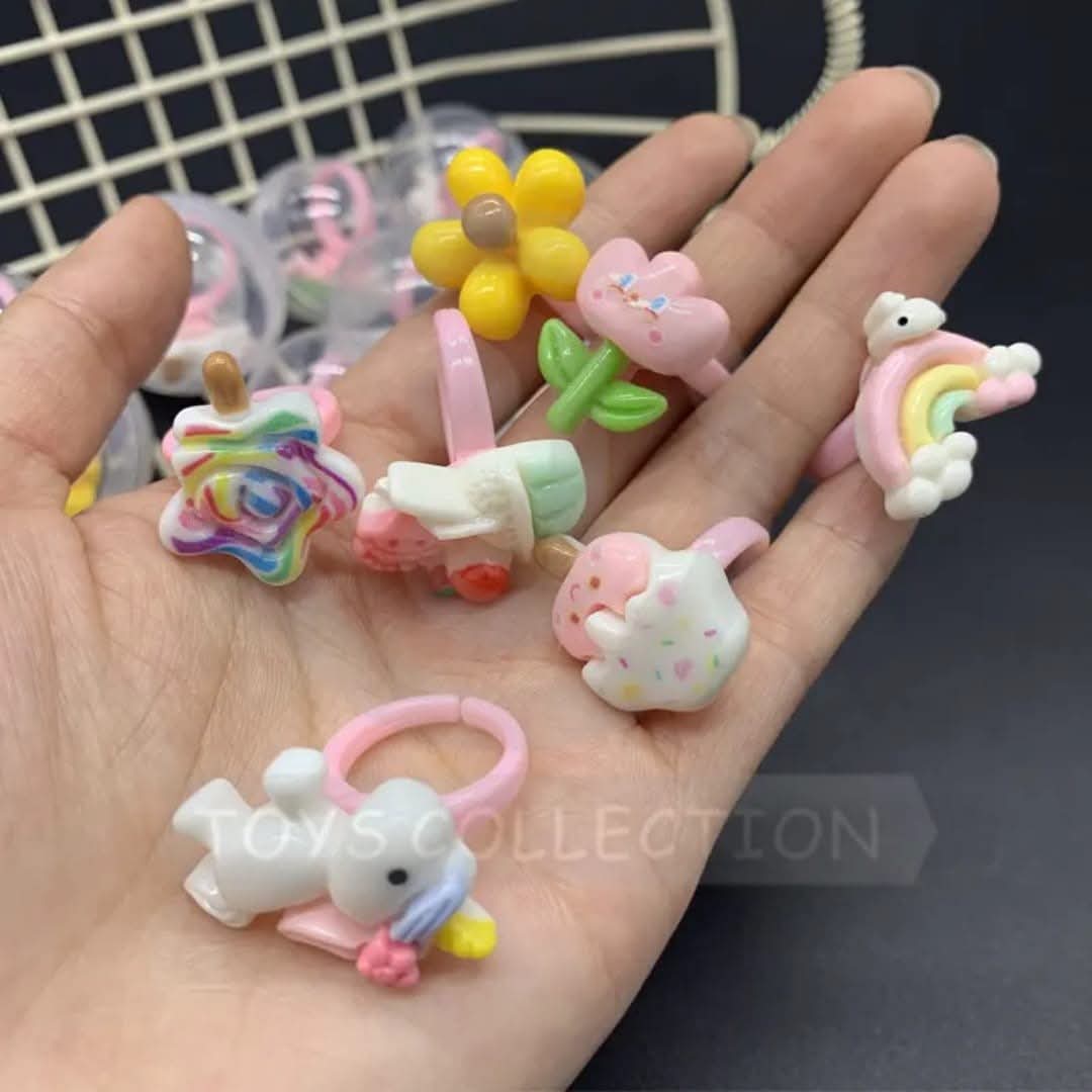 Girls Cartoon Cinnamoroll Koromi Rings(5pcs)