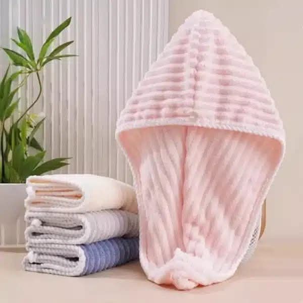 2 Layer Microfiber Hair Towel Wrap for Women