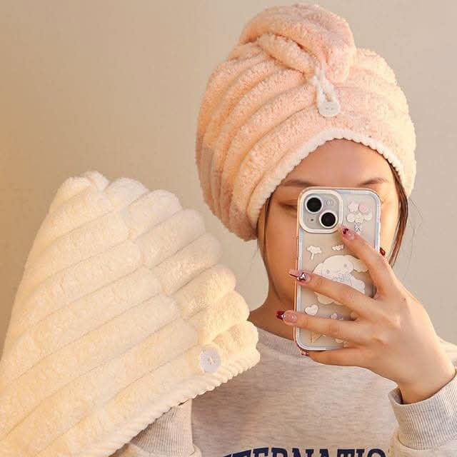 2 Layer Microfiber Hair Towel Wrap for Women_img_1