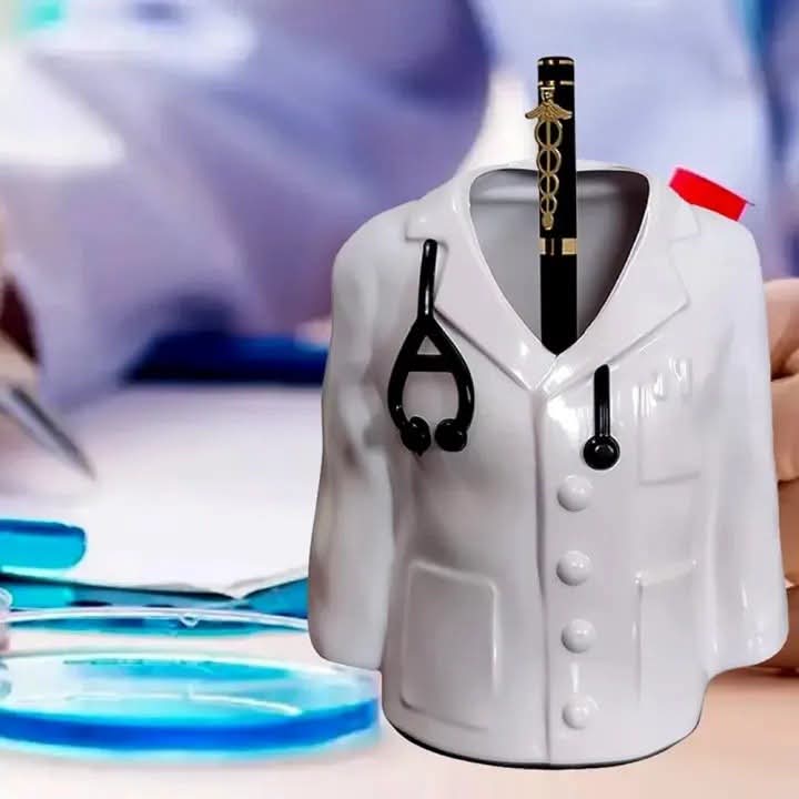 Doctor Coat Pen Pencil Holder Stand_img_1
