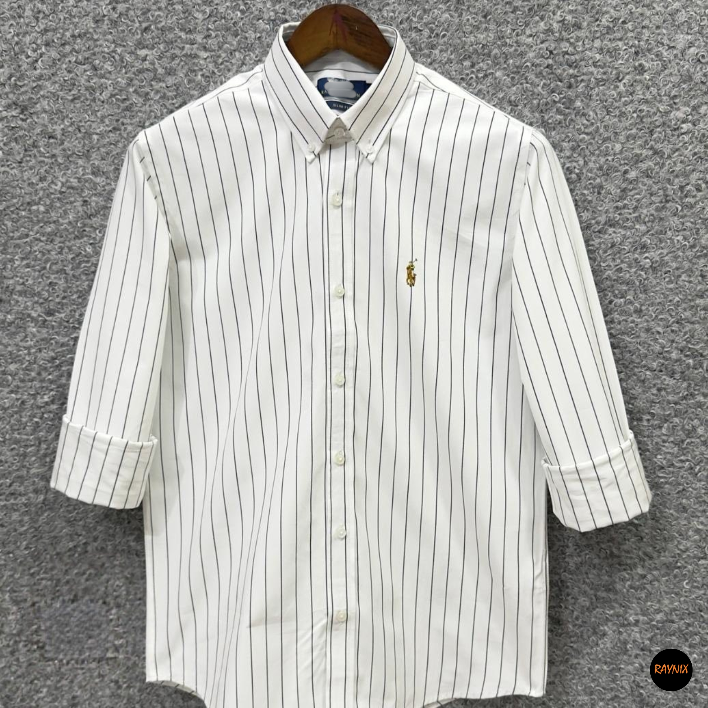Ralph Lauren polo Slim Fit White Pinstripe Cotton Shirt