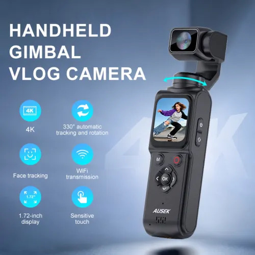AUSEK M105 4K Pocket Gimbal Camera