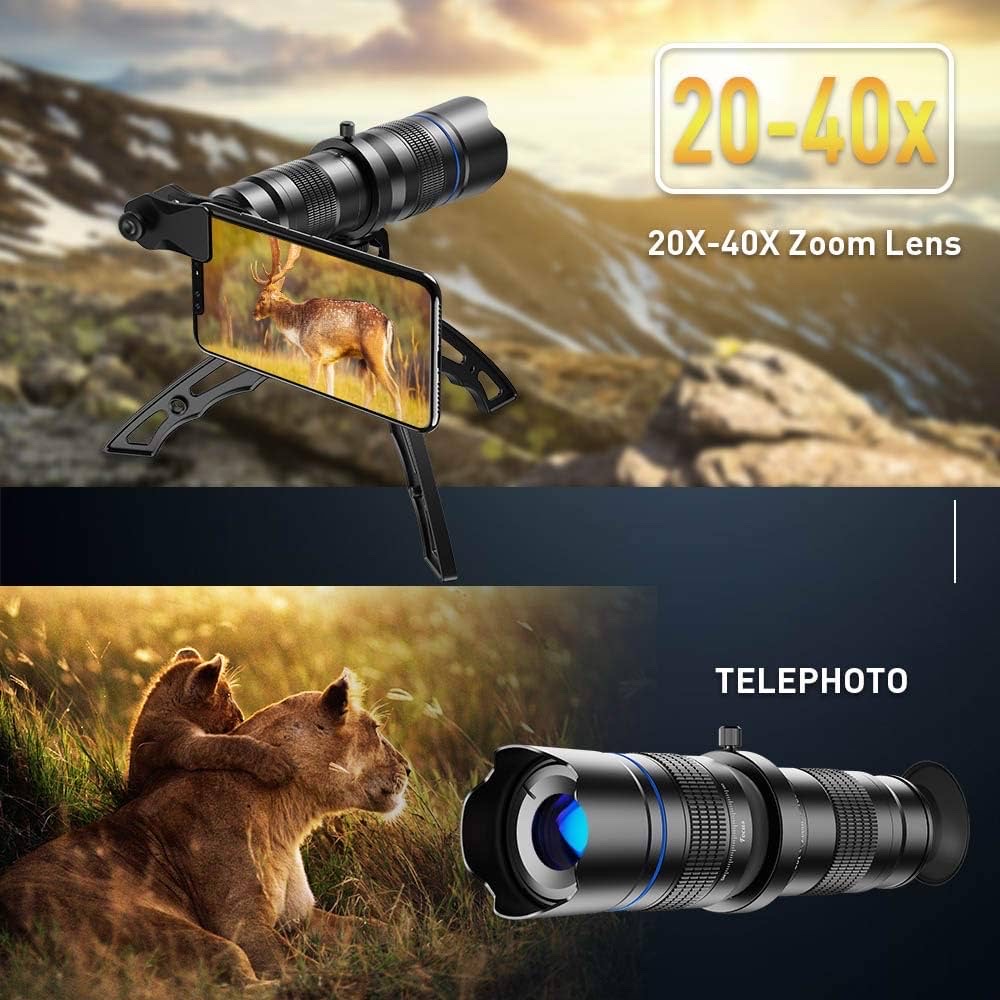 Apexel HD 20-40X Zoom Lens with Tripod Telephoto Mobile Phone Lens_img_8
