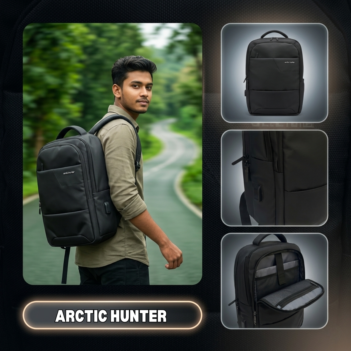 ARCTIC HUNTER 90 Backpack...( Code 90)... ঢাকা সিটিতে ৭০, বাইরে ১৩০ টাকা কুরিয়ার চার্জ প্রযোজ্য_img_2